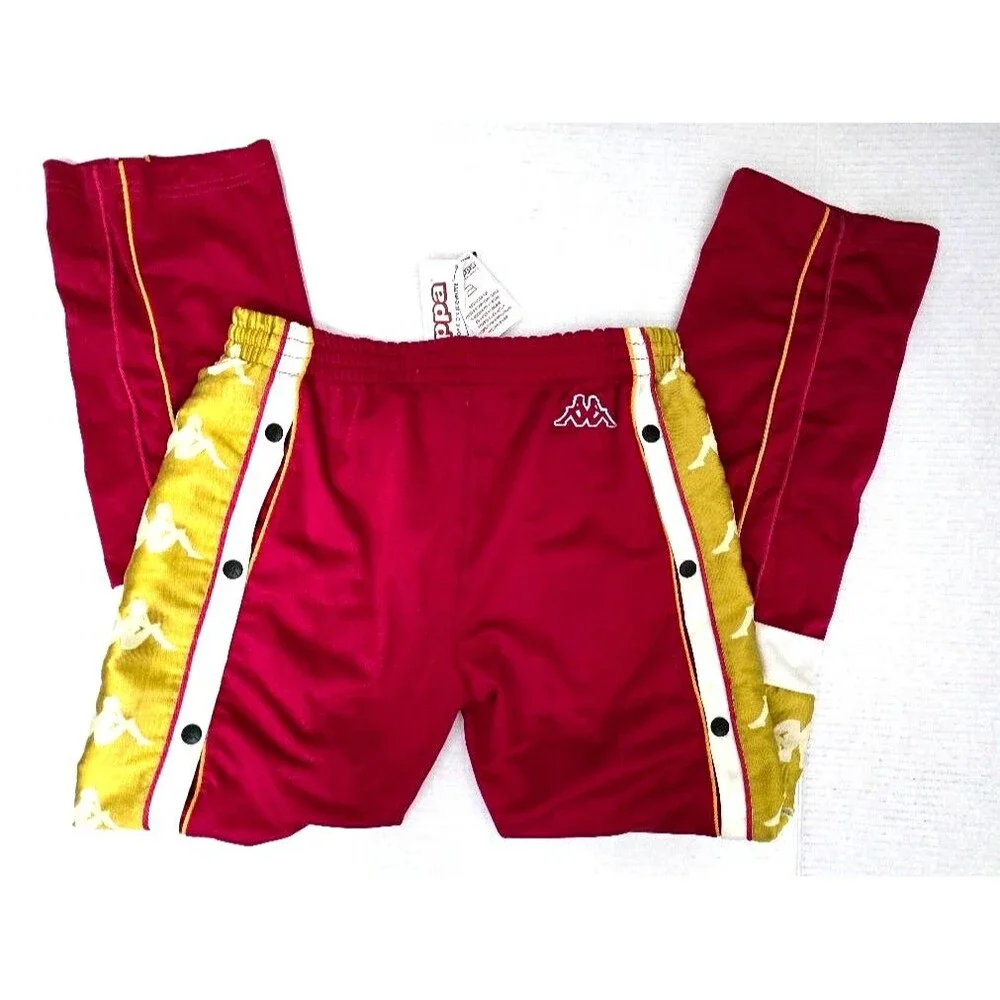 Kappa Women's Graphic Tearaway Track Pants, Size S, Red/White/Gold, MSRP… - Picture 8 of 13
